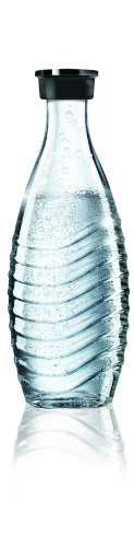 SodaStream Crystal 3.0 – Schwarz/Silber, CO₂ + 1 Glaskaraffe
