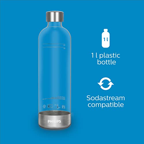 Philips GoZero – Schwarz, 1L Wassersprudler aus Kunststoff