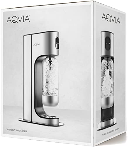 Aqvia Exclusive – Edelstahl Sprudler + 2 PET-Flaschen